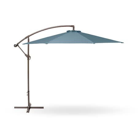 Weekend 10 Ft Patio Cantilever Umbrella, Blue Shadow